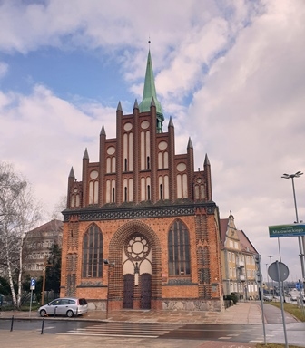 Fasada kościoła św. Piotra i Pawła w Szczecinie