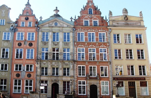 Gdańsk - kamienice królewskie przy Głównym Targu