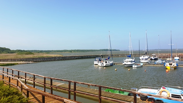 Port jachtowy nad jeziorem Jamno (Koszalin)