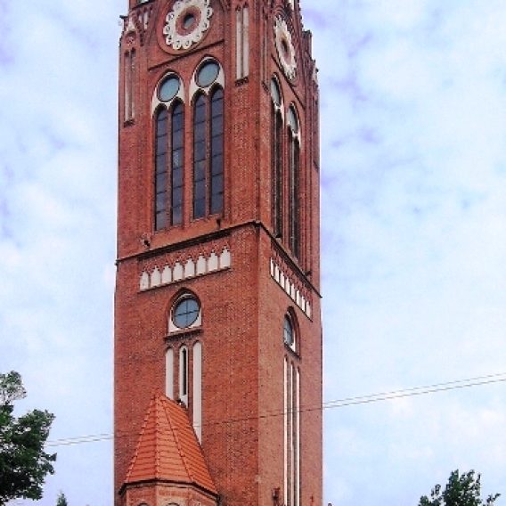 Punkt widokowy z wieży dawnego kościoła luterańskiego w Świnoujściu